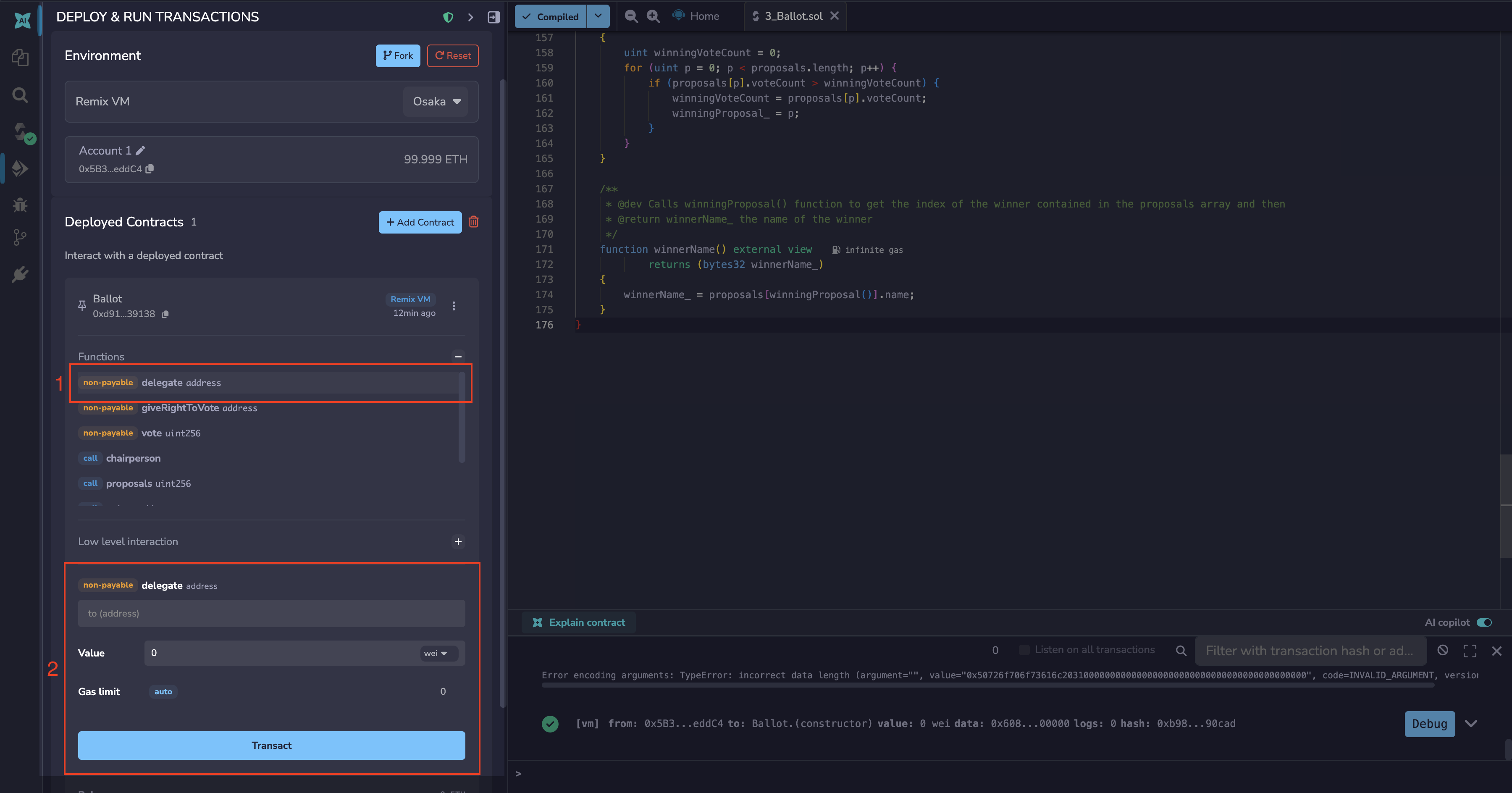 Inputting Parameters in function calls