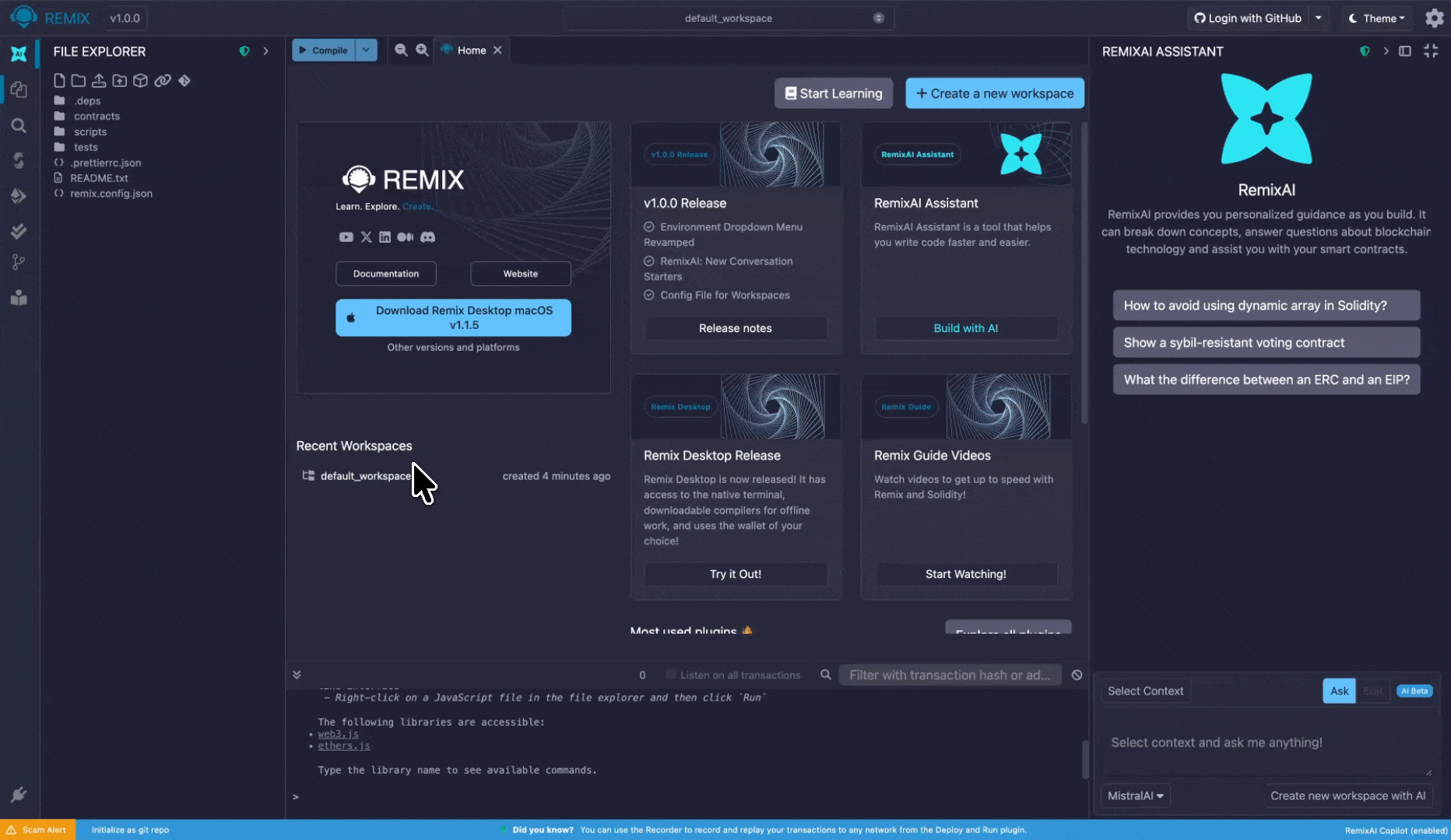 Import Repository into LearnEth